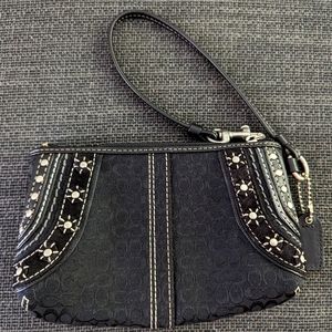 Coach Soho stitched wristlet